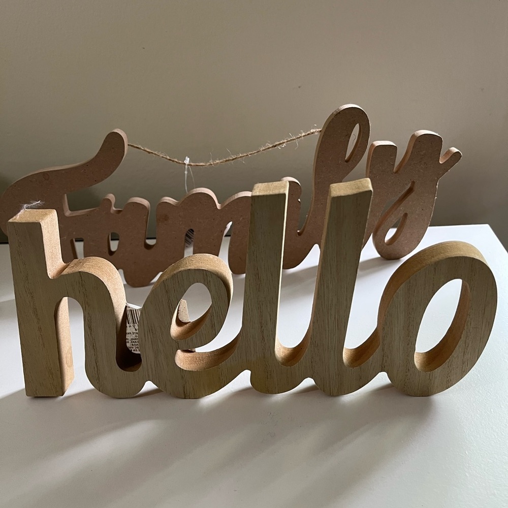 Two Wooden DIY Wall Decor - Picture 1 of 4